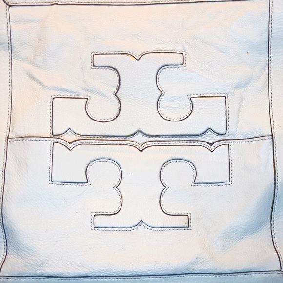 Tory Burch Authentic Leather Jessica Square Tote - Picture 5 of 7